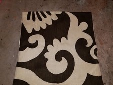 Pottery Barn "Crewel Brown/Ecru Abstract" 20" Pillow Cover