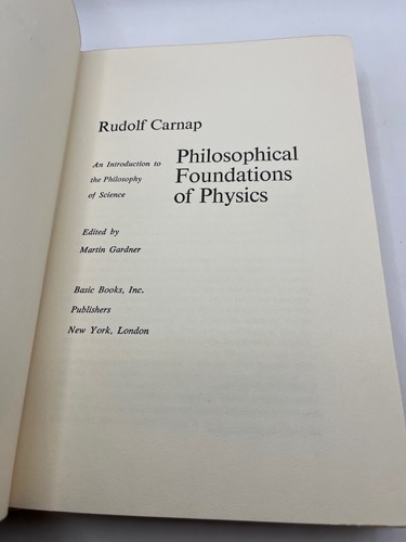 Rudolf Carnap / PHILOSOPHICAL FOUNDATIONS OF PHYSICS ~ First Edition 1966 - Picture 7 of 16