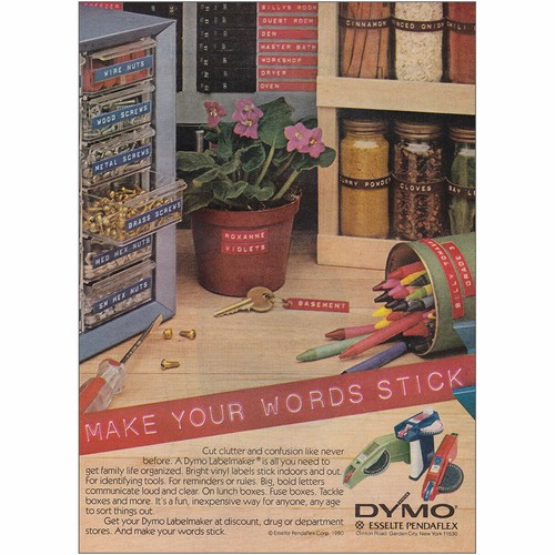 1980 Dymo Labelmaker: Make Your Words 
