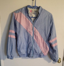 Vintage Olympic Exposure Women's Blue Pink Windbreaker