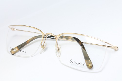 BRENDEL 8645 C2 Vintage Eyeglasses Super TITANIUM Lightweight Half Rim Gold Wire - Picture 9 of 9