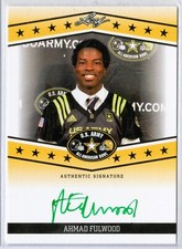 2013 AHMAD FULWOOD Leaf Army All-American Bowl Tour Autographs Green Ink /25
