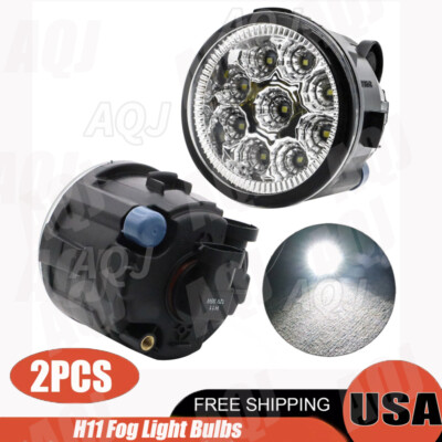 Pair LED Fog Light Lamp For Infiniti FX35 FX37 FX45 FX50 G25 QX70 QX80 QX56 M56