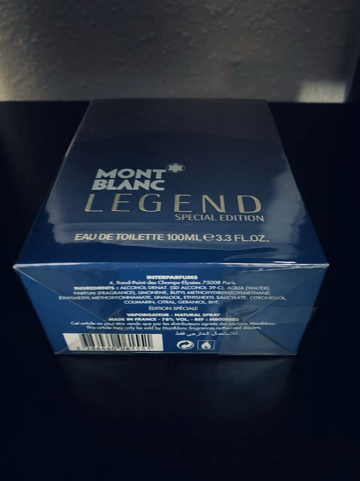 Montblanc Legend edición especial 3,3 oz. Descontinuado/Raro/Difícil de encontrar. Foto 2 de 4