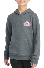 adidas Boy  s Soccer Graphic Gray Fleece Hoodie Size XS 7 Brand New   