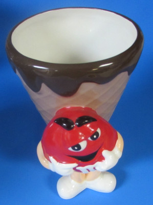 M&M's ICE CREAM CONE - CERAMIC CONE - GALERIE - EXCELLENT