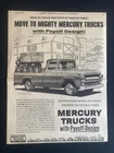 1957 CANADA CANADIAN NEWSPAPER FORD MERCURY TRUCK AD PICKUP M 100 STYLESIDE