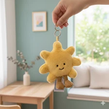 Jellycat Amuseables Sun Bag Charm Keychain – Cute Soft Plush Toy, NWT