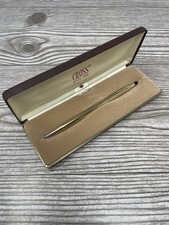 Cross Century 10KT Gold Filled Ballpoint Pen New In Box Ink Blue Made In Usa