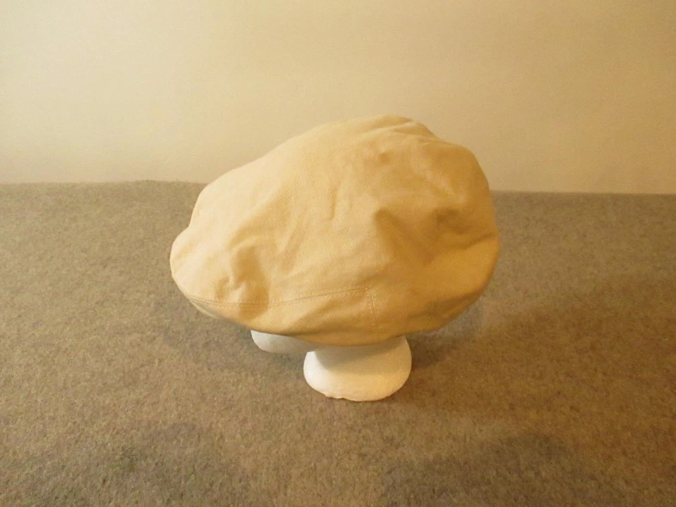 Boné Jaxon masculino ajustado XXL bege linho algodão jornaleiro plano hera condução - Imagem 2 de 4