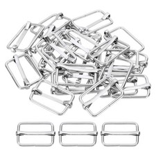 0.8" Slide Buckle, Metal Adjustable Tri-Glide Strap 1x0.6 Inch