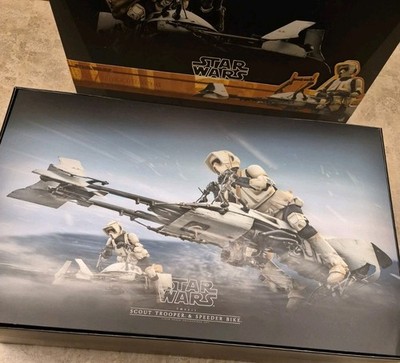 HOT TOYS STAR WARS MANDALORIAN SCOUT & SPEEDER BIKE 12'' 1/6 TMS017 NEW BIKER BRO