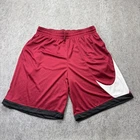 Nike DRI-FIT 10" Basketball Shorts Men 2XL Red White Swoosh HBR DH6763-677