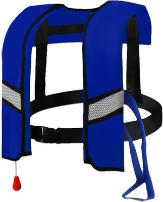 150N Automatic Inflatable Life Jacket   Adjustable Nylon Swim Vest with CO2 I...