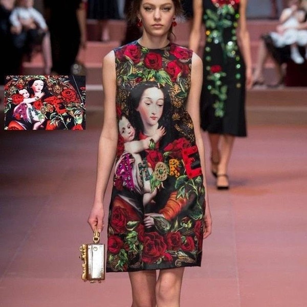 Women Dolce & Gabbana Dress Red Jacquard 32 / XXS #3DFI