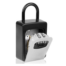 Wall Mounted Key Lock Box Security Storage Safe 4 Digit Combination Weatherproof