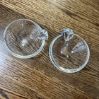 STEUBEN ART GLASS ASH TRAYS SET OF 2
