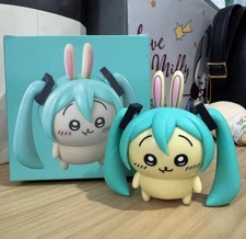 Hatsune Miku × Usagi Cosplay Doll 10cm Anime Figure Toy Model Kawaii Gift