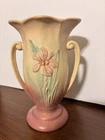 Hull Art Pottery Vase. Iris Design 8” Pink Pastels. Great No Chips
