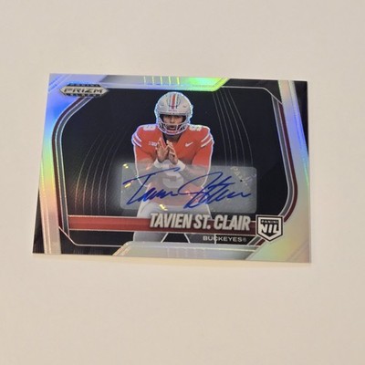2025 Panini Prizm Black FOTL Tavien St. Clair Auto Silver NIL