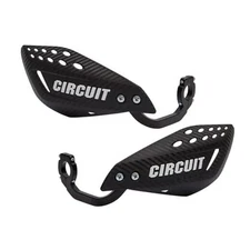  Universal Motorcycle Handguards - High Strength Enduro Carbon White (White)