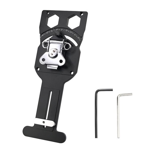 Aluminum Track Saw Angle Guide with Stabilizing Edge for Cuts 45 to 45 Degrees - Picture 10 of 12