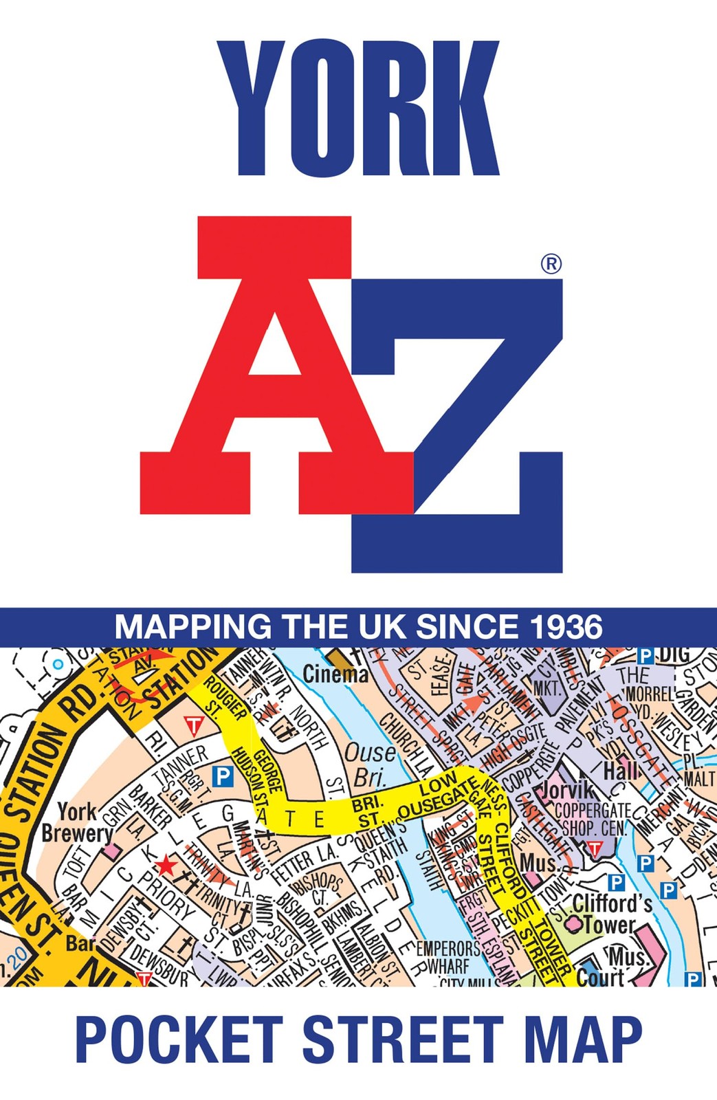 York A-Z Pocket Street Map by A-Z Maps (Sheet map, folded) - Image 3