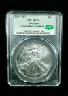 2009-(W)  S$1 American Silver Eagle CAC MS70 Struck At West Point #7433