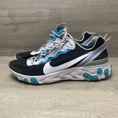 Nike React Element 55 Platinum Teal Nebula Men s Size 13 #BV1507-001