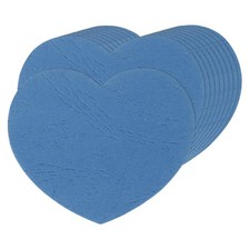100 PCS Light Blue Heart Cutouts 4x3.2 Inch Heart Shaped Paper Decoration