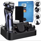 5 in 1 Elektrorasierer Herrenrasierer Akku Rasierer Nass Trocken Rasierapparat