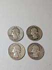 Washington Quarters  41 D,48 S, 1935,46 S. Silver Quaters