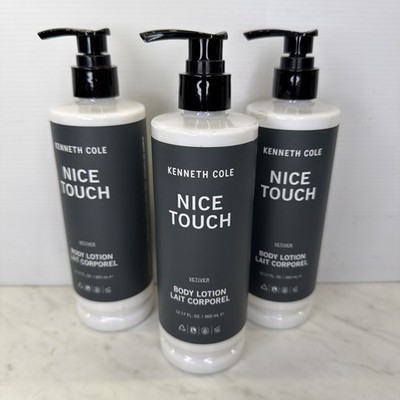3 X Kenneth Cole Vetiver Body Lotion Nice Touch  12.17 fl.oz Hotel Emporium FREE