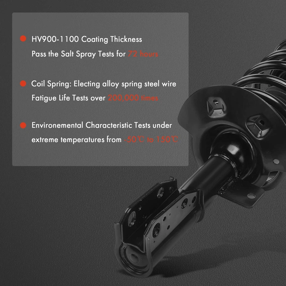 2x Conjunto completo de puntal delantero y muelle helicoidal para Cadillac DeVille Eldorado Seville Foto 4 de 4