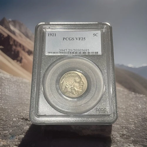 1921 Buffalo 🦬 Nickel “PCGS VF 25” Nice Original Toning