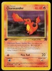 Charmander 50/82 Common Team Rocket Pokemon 1st Edition Heavily Played