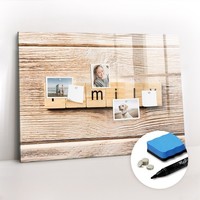 Magnetboard Glas Beschreibbar Mit Magneten Schriftzug Familie 100X70 Cm