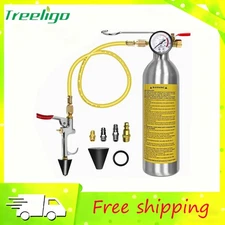 Air Conditioner System Flush Canister Kit with Pressure Gauge AC Flush Kit NEW