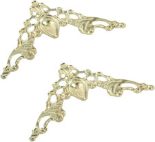 100-Pack Antique Gold Corner Protectors - Decorative Edge Guards for Photo, B...