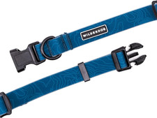 Waterproof Dog Collar - Repels Water  Dirt - Large 17"-24" - Pacific Blue