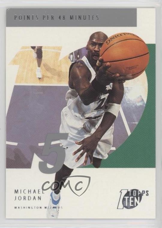 2002-03 Topps Ten Michael Jordan #15 HOF 09su