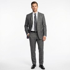 Ted Baker London Endurance Gray Windowpane Pl...