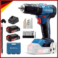 Dong Cheng Akku-Schlagbohrschrauber-Set 20V 50Nm, BüRstenlose Schlagbohrmaschine
