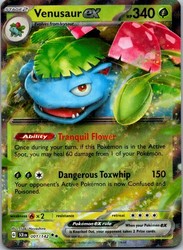 Venusaur ex 001/142 Stellar Crown Double Rare Holo