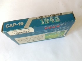 Capcom 1942 Famicom Cartridge Box and Manual Set Working Japan Import Nintendo