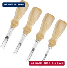 4 PCS Leather Edge Bevelers - Leather Beveler Tool for Edge Finishing and DIY Le