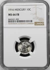 1916__MS 66 FB (FULL BANDS)!!!__Mercury Dime__First Year, Brilliant Unc