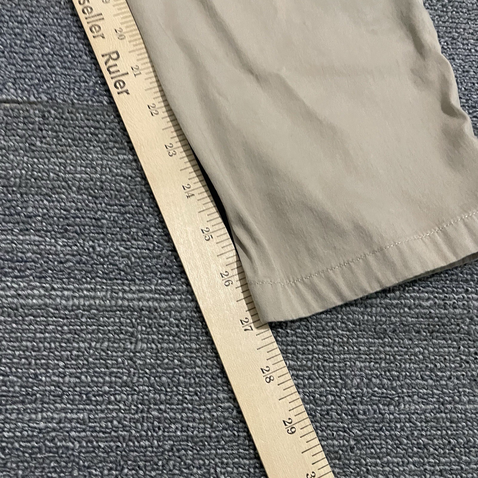 Birddogs Pants Mens 34x28 Beige Unlined Performance Chinos Cotton Blend Stretch*