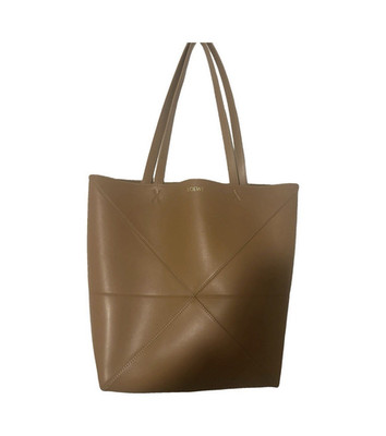 Loewe Women s Brown Tote Shoulder Bag Solid Leather Made in Spain