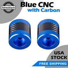 Advanblack ProTek Machined Blue CNC w/ Carbon Fiber Inlay Crash Bar Slider